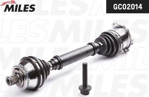 Полуось (привод в сборе, приводной вал) Miles передняя правая для Audi A6 II (C5) 1997-2005. Артикул GC02014