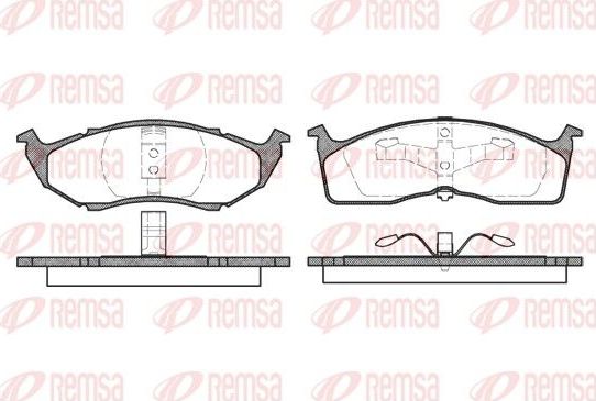 Тормозные колодки Remsa передние для Chrysler Concorde I 1992-1997. Артикул 0610.00