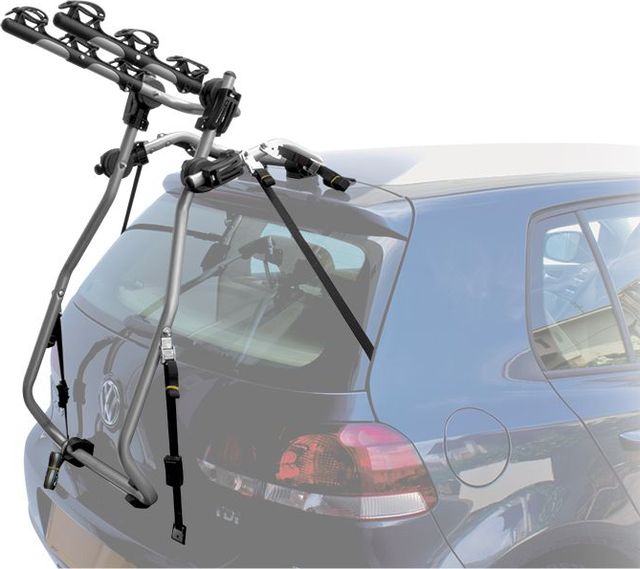 Автомобильный багажник Peruzzo Milano Steel на заднюю дверь автомобиля для перевозки 3-х велосипедов. Артикул NPE00625