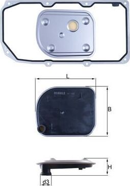 Фильтр АКПП Mahle. Артикул HX 158D1