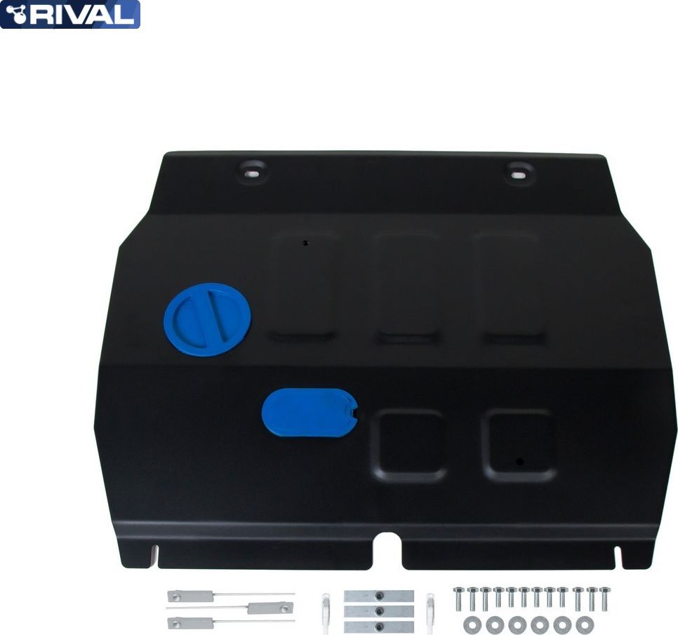 Защита Rival для картера и КПП Chevrolet Onix II поколение 2019-2026. Артикул 111.1032.1