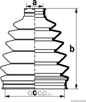 Пыльник привода Pajero III V6#W V7#W передний наружный (Jakoparts). Артикул J2865018