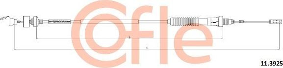 Трос сцепления Cofle. Артикул 92.11.3925