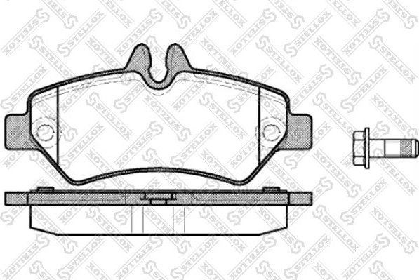 Тормозные колодки Stellox. Артикул 1257 000-SX