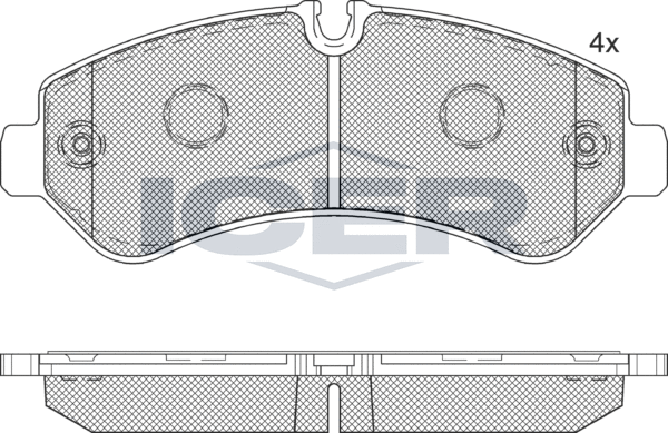 Тормозные колодки Icer. Артикул 142362