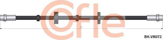 Тормозной шланг Cofle передний для Volkswagen Transporter T4 1995-2003. Артикул 92.BH.VK072