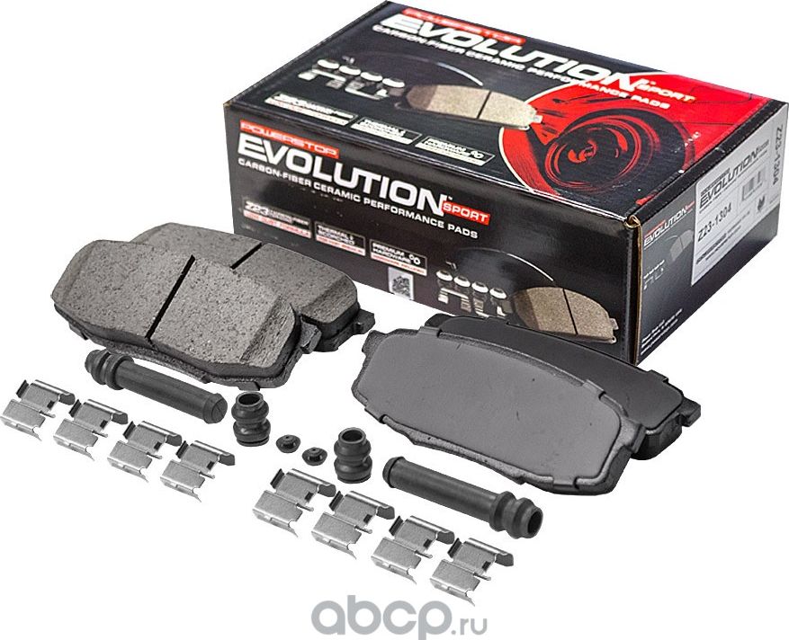 Задние керамические колодки Evolution Sport Z23 (Powerstop). Артикул 231304