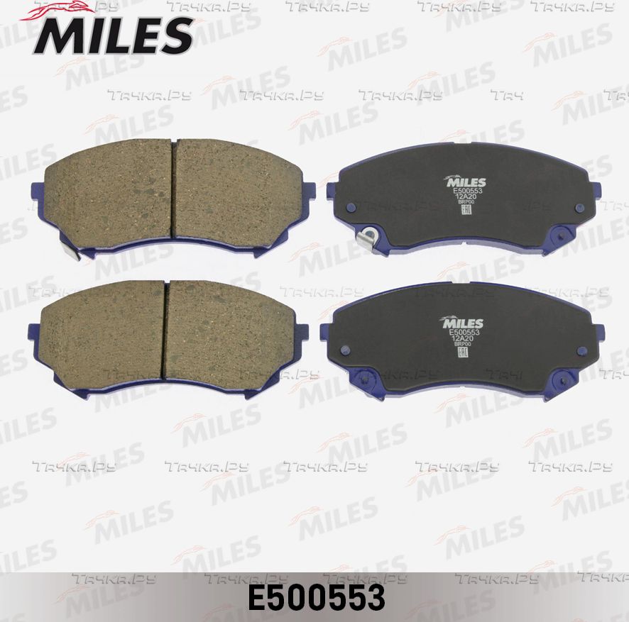 Тормозные колодки Miles (Керамика) передние для Cadillac CTS II 2008-2014. Артикул E500553