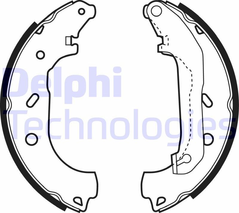 Тормозные колодки Delphi. Артикул LS1940