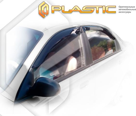 Дефлекторы СА Пластик для окон (Classic полупрозрачный) Chevrolet Lanos  2005-2009. Артикул 2010030301365