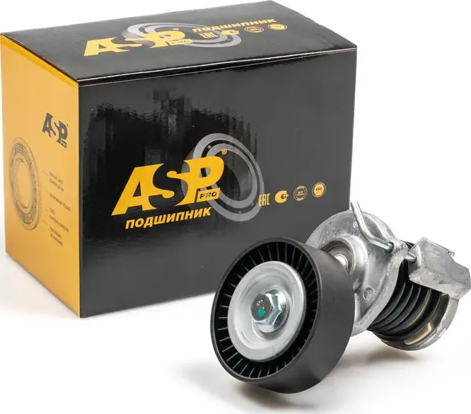 Натяжитель приводного ремня для а/м AUDI A3 1.6D-2.0D 03-12, A4 1.9D-2.0D 01-15 (ASP). Артикул EB65024
