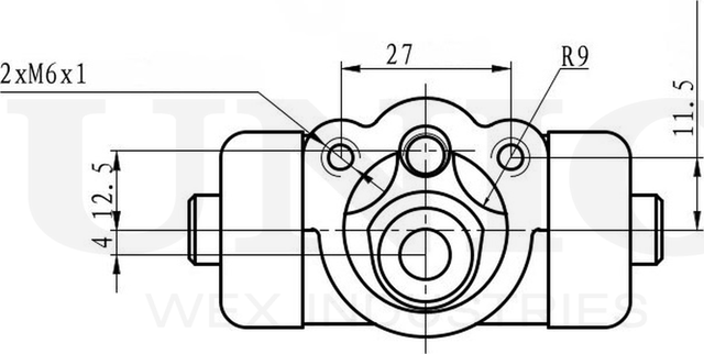 Цилиндр тормозной рабочий (Unio). Артикул BRC-20561