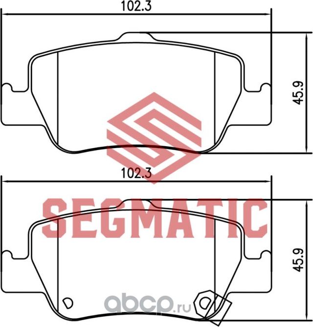 SGBP2604 Колодка торм диск зад Toyota Corolla 1.6 2007-2012 Toyota Auris 1.6 200 (Segmatic) Segmatic. Артикул SGBP2604