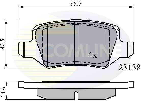 Тормозные колодки Comline Comline. Артикул CBP01149