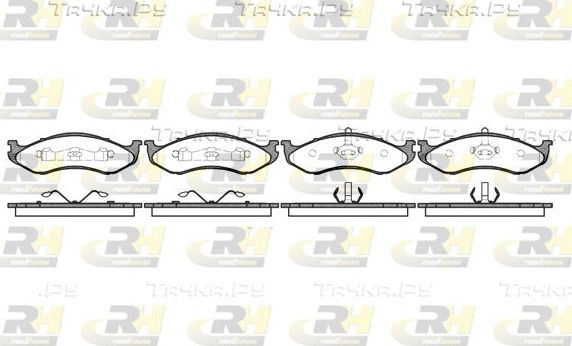 Тормозные колодки RoadHouse передние для Jeep Cherokee II (XJ) 1984-2001. Артикул 2467.00