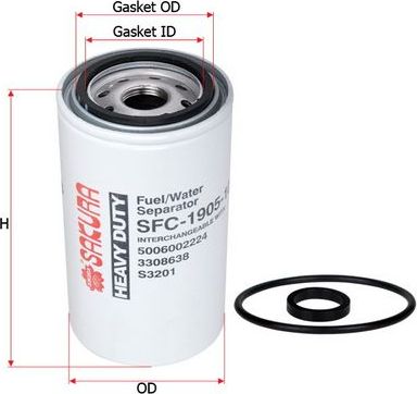 Топливный фильтр-сепаратор Sakura. Артикул SFC-1905-10