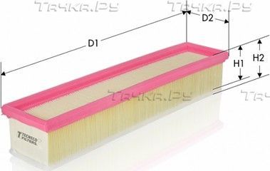 Воздушный фильтр  Tecneco Filters. Артикул AR278PMS