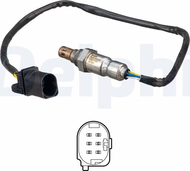 Лямбда-зонд (кислородный датчик) Delphi для Audi Q3 II (F3) 2018-2026. Артикул ES21160-12B1