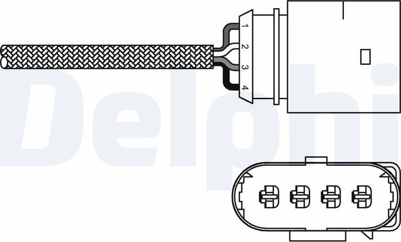 Лямбда-зонд (кислородный датчик) Delphi. Артикул ES20285-12B1