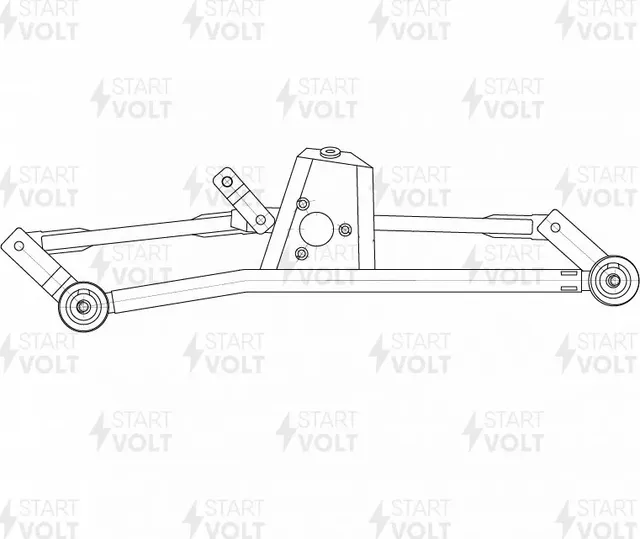 Трапеция стеклоочистителя (дворника) StartVOLT передний для Peugeot 206 1998-2013. Артикул VWA 2106