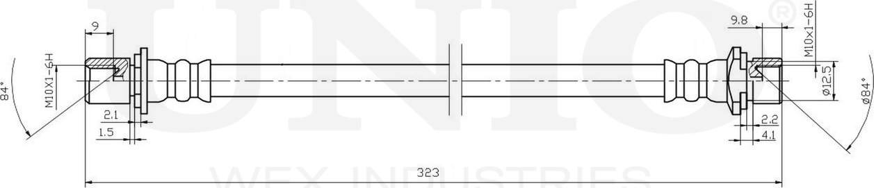 Шланг тормозной (Unio). Артикул BRH-10089