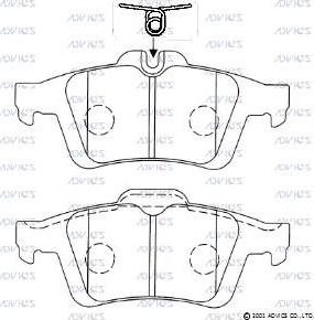 Тормозные колодки Advics. Артикул SN930