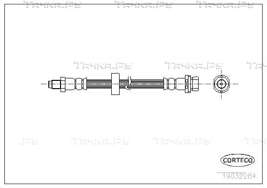 Тормозной шланг Corteco задний для Ford Mondeo III 2000-2007. Артикул 19032284
