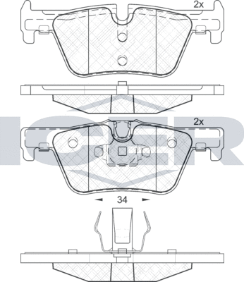 Тормозные колодки Icer. Артикул 182049