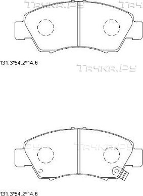 Тормозные колодки Asimco. Артикул KD1777