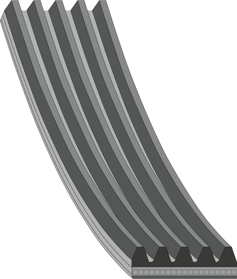 Приводной ремень поликлиновой Febi Bilstein (EPDM (Этилен-пропиленовый каучук)). Артикул 28835