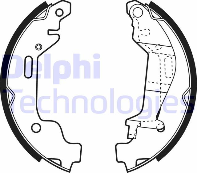 Тормозные колодки Delphi задние для Opel Agila A 2000-2007. Артикул LS1927