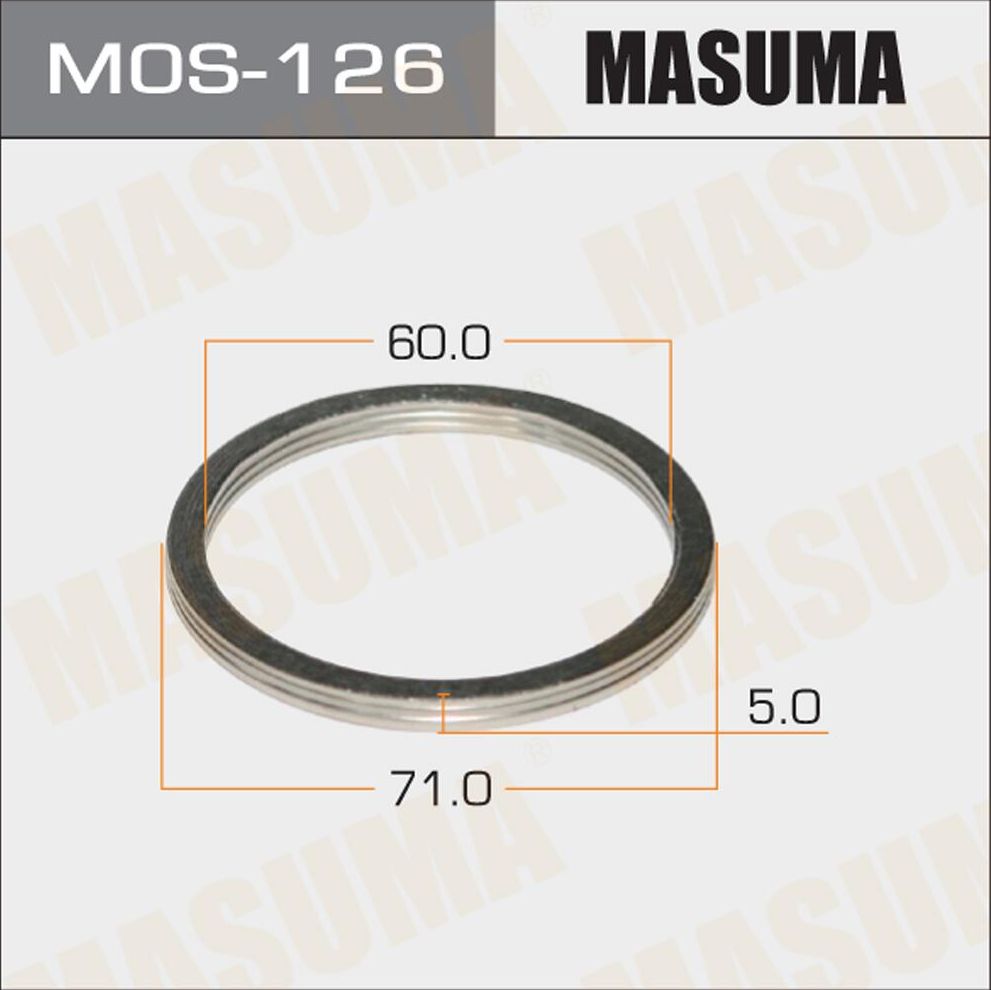 Кольцо глушителя 60x71 MASUMA MOS-126. Артикул MOS-126