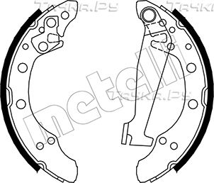 Тормозные колодки Metelli задние для Volkswagen Jetta II 1984-1991. Артикул 53-0468