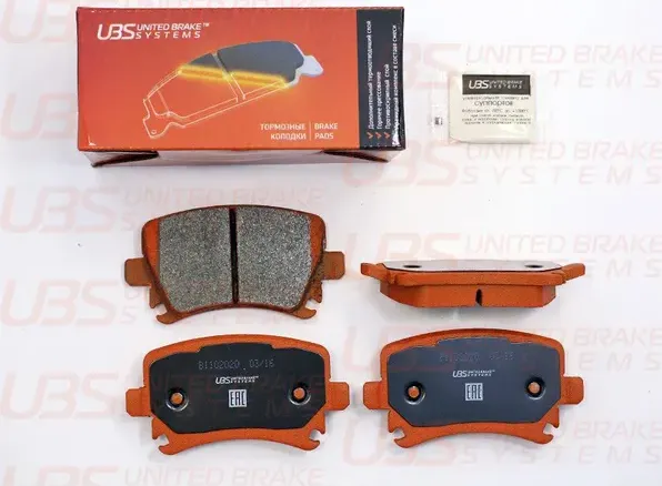 Тормозные колодки HAVAL F7/F7x SKODA YETI 10-/SUPERB 10-/VW PASSAT 13-/G5/G6 задние (UBS). Артикул b1102020