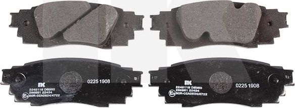 Тормозные колодки NK. Артикул 2245118