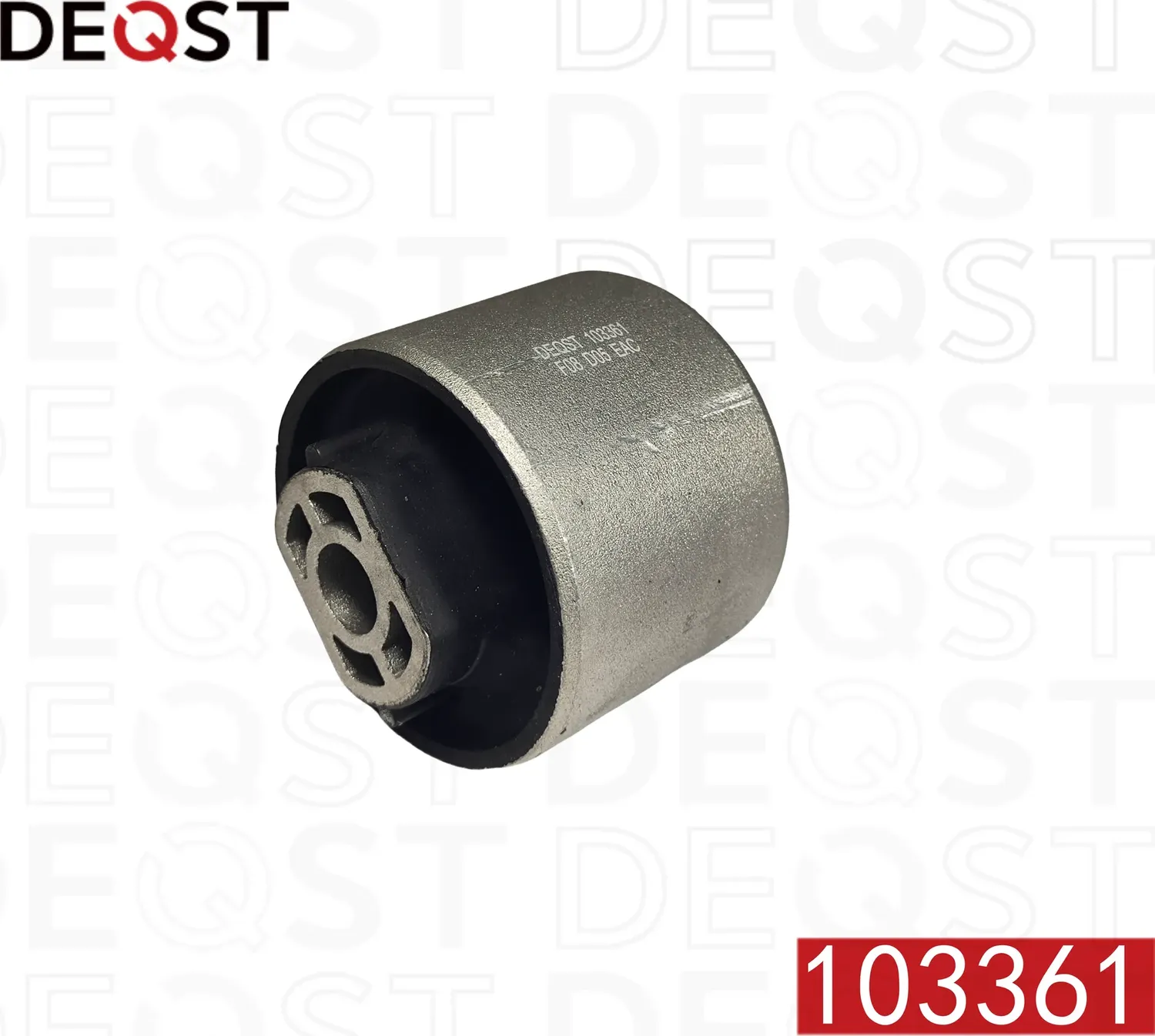 Сайлентблок продольного рычага задней подвески VAG VAG A3/GOLFV/VI/PASSAT/TOURAN/OCTAVIA/SUPERB 03- (Deqst). Артикул 103361