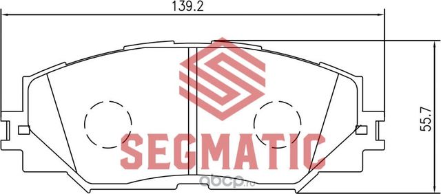 SGBP2586 Колодка торм диск пер Toyota Corolla 1.6 2007-, Corolla 1.6 2007-2012 T (Segmatic) Segmatic. Артикул SGBP2586
