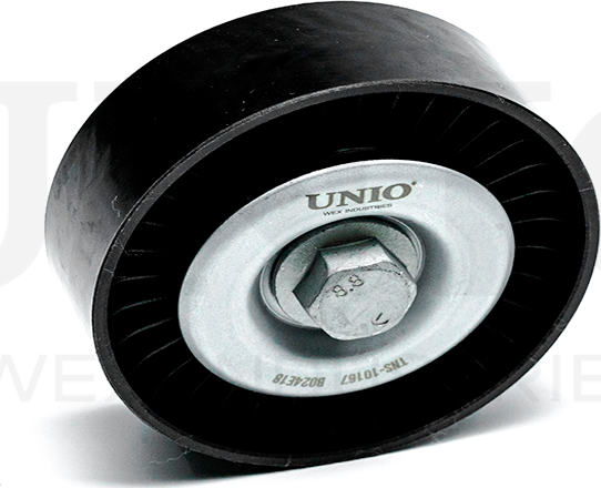 Ролик поликлинового ремня натяжной (Unio). Артикул TNS-10167