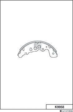 Тормозные колодки MK Kashiyama. Артикул K9958