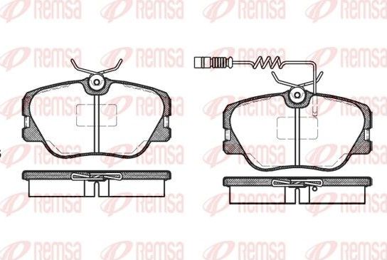 Тормозные колодки Remsa. Артикул 0189.02