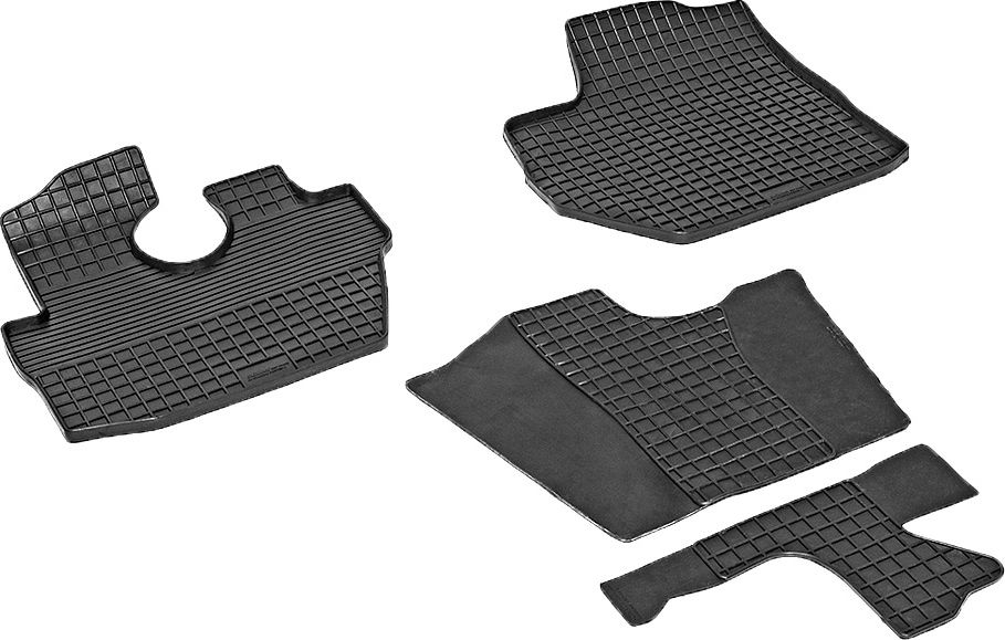 Коврики резиновые Seintex с узором сетка для салона Hyundai Porter II 2007-2015. Артикул 84168