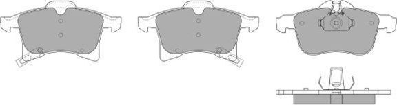 Тормозные колодки Fremax передние для Opel Adam I 2014-2019. Артикул FBP-1353
