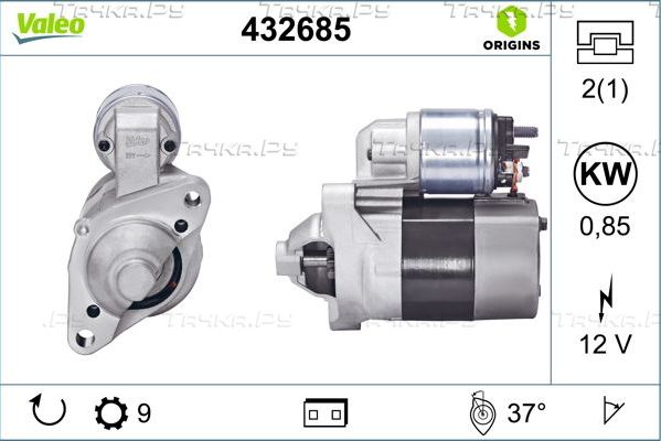 Стартер Valeo Origins New для Renault Clio IV 2012-2020. Артикул 432685
