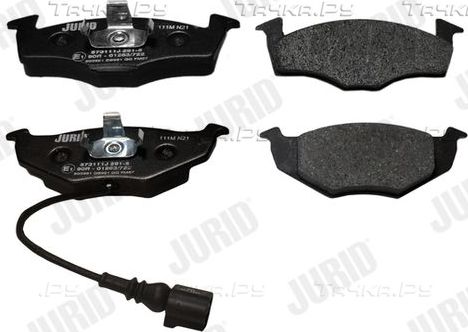 Тормозные колодки Jurid передние для Skoda Fabia II 2006-2014. Артикул 573111J