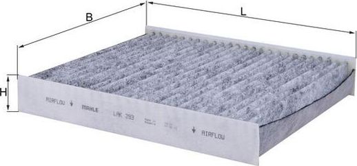 Салонный фильтр Mahle-Knecht. Артикул LAK 293