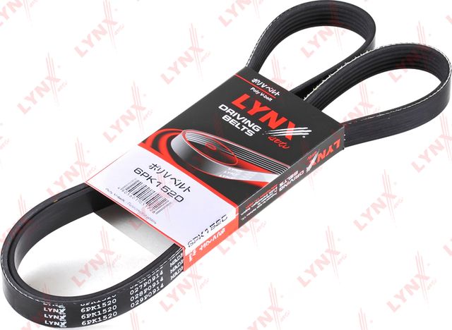 Приводной ремень поликлиновой LYNXauto для Subaru XV II 2017-2026. Артикул 6PK1520