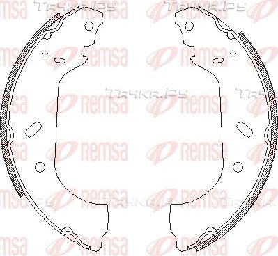 Тормозные колодки Remsa задние для Fiat Scudo I 1996-2006. Артикул 4417.00