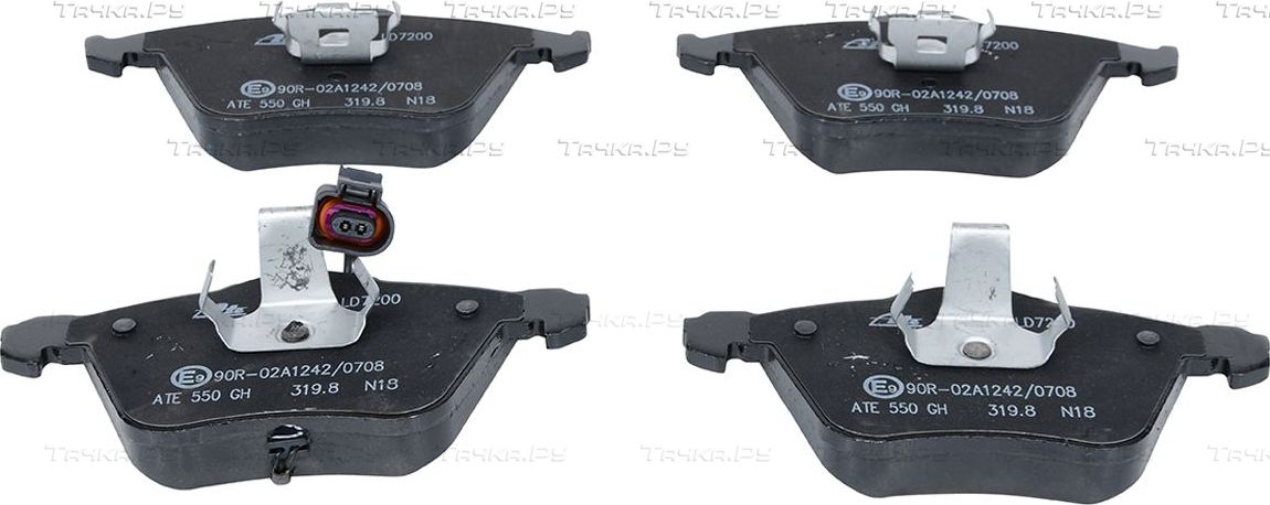 Тормозные колодки ATE Ceramic передние для Volkswagen Golf V 2003-2008. Артикул 13.0470-7200.2