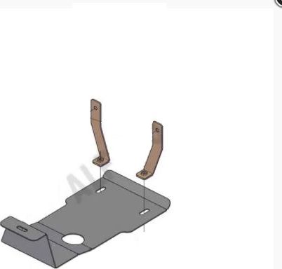 Защита Alfeco для редуктора заднего моста Kia Stinger 4WD 2,0Т 2018-2026. Артикул ALF.11.44