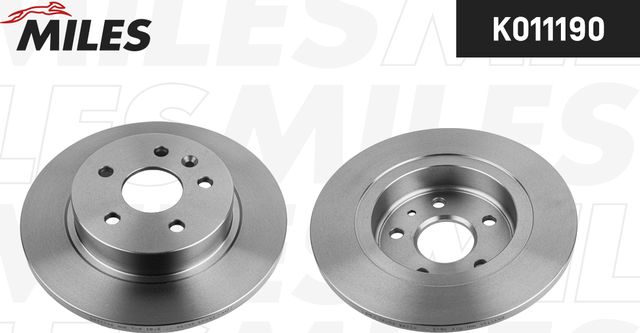 Тормозной диск Miles задний для Chevrolet Tracker III (Trax) 2013-2026. Артикул K011190